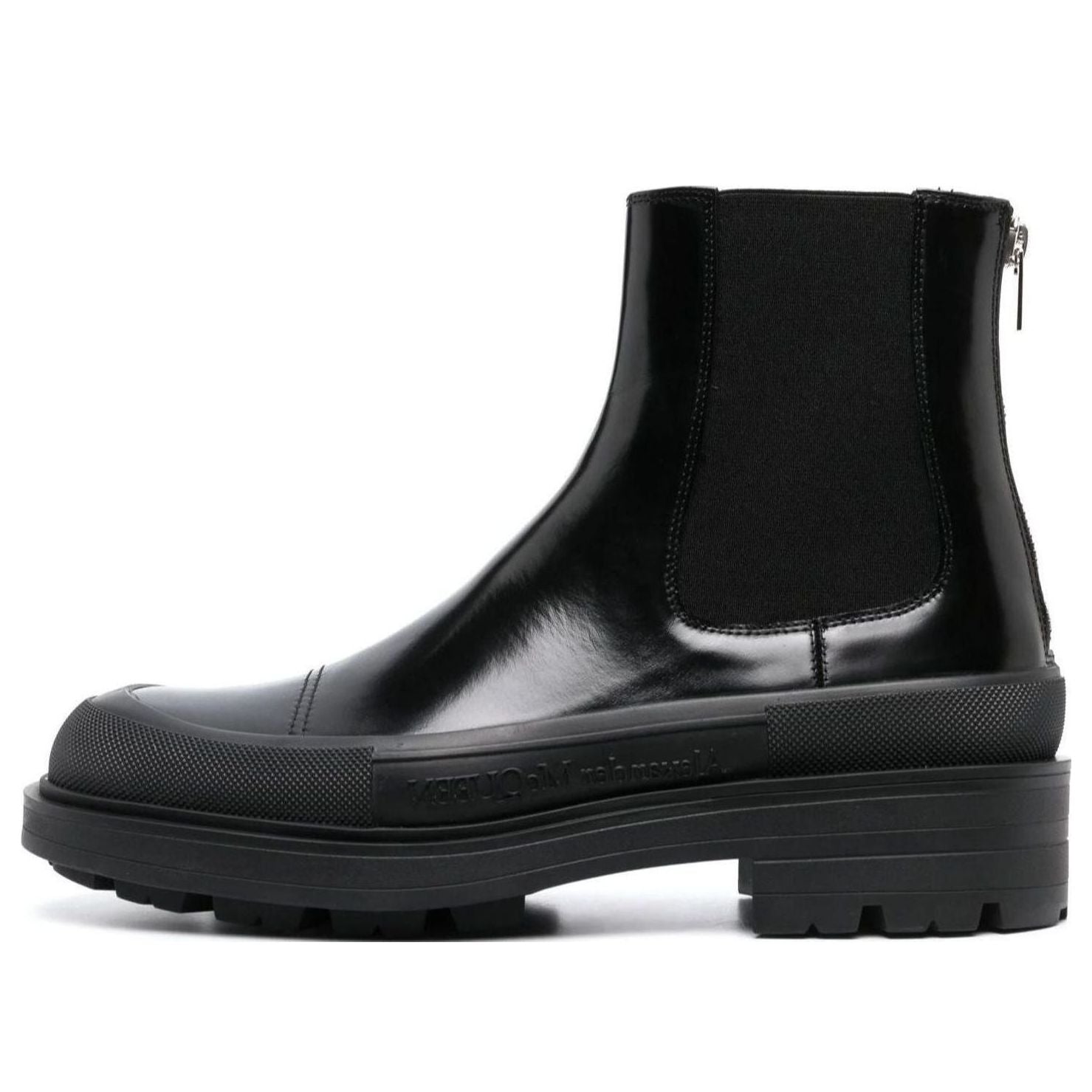 Alexander McQueen Chelsea Ankle Boots &amp;#39;Black&amp;#39; 736508WHV7J1000 #