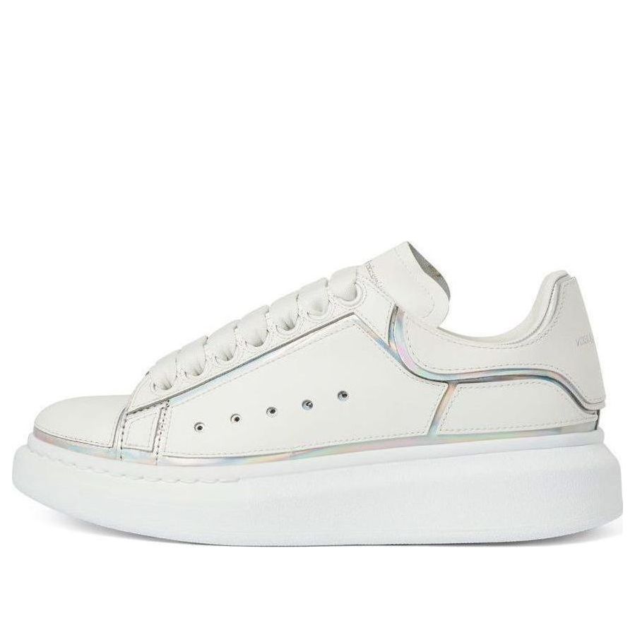(WMNS) Alexander McQueen Oversized Sneakers &amp;#39;White Silver&amp;#39; 708750WIBNV9989 #