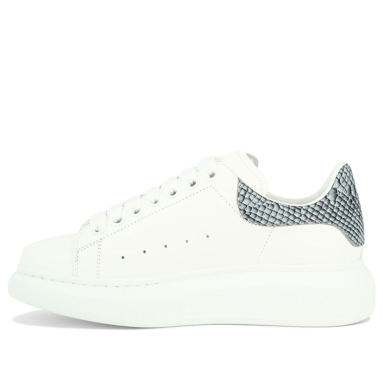 (WMNS) Alexander McQueen Oversized Shoes &amp;#39;White Ice Snake&amp;#39; 718139WIE838857 #