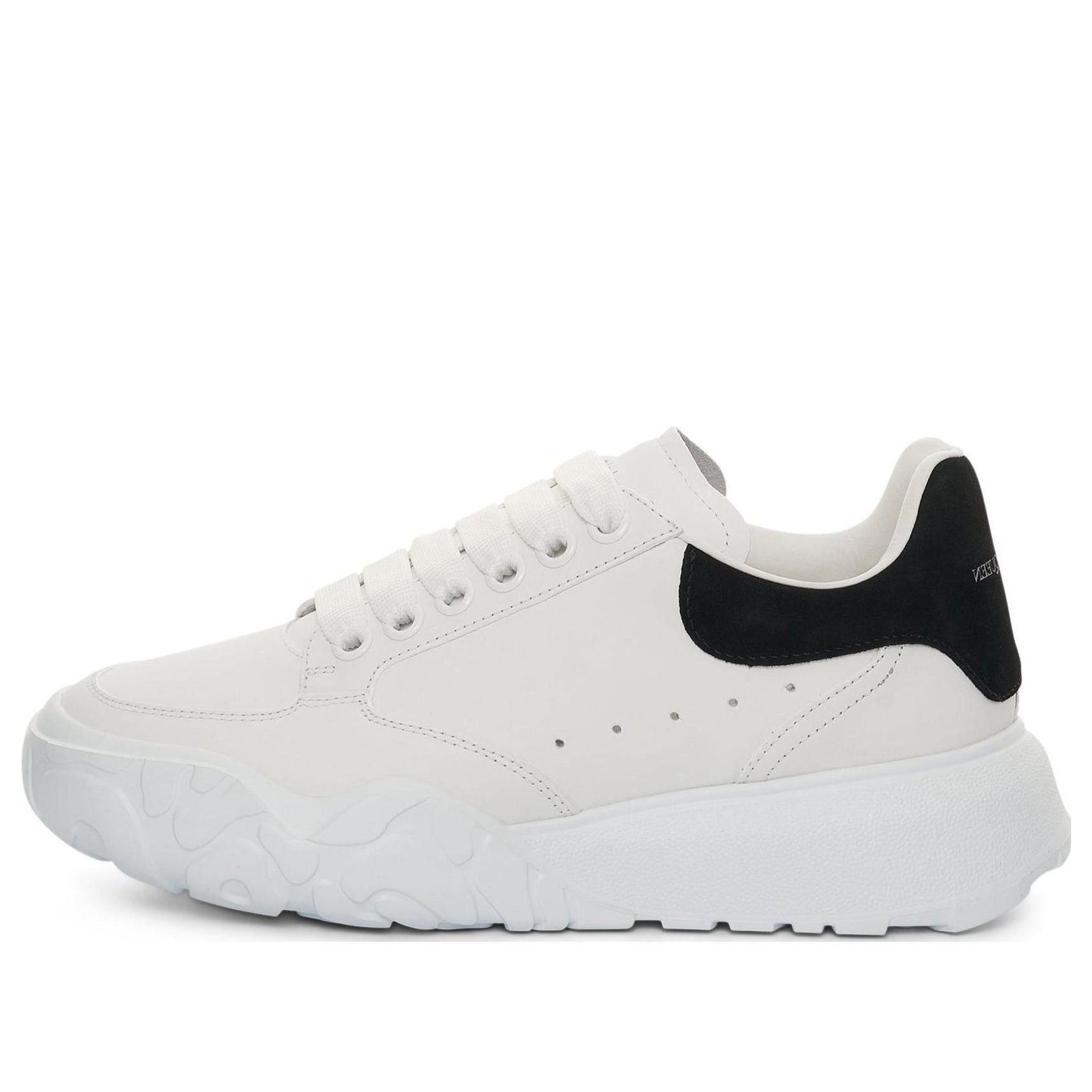 (WMNS) Alexander McQueen Oversized Court Trainer &amp;#39;White Black&amp;#39; 633915WIA9A9061 #