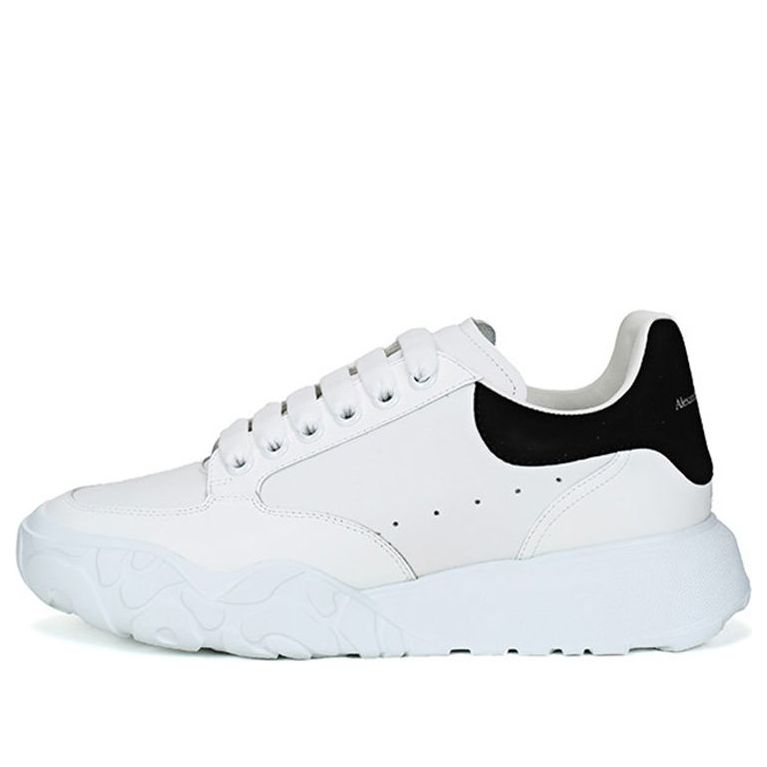 Alexander McQueen Oversized Court Trainer &amp;#39;White Black&amp;#39; 634619WHZ969061 #