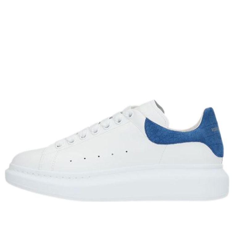 Alexander McQueen Oversized Sneaker &amp;#39;White Blue Crocodile&amp;#39; 625162WHZ4K9255 #