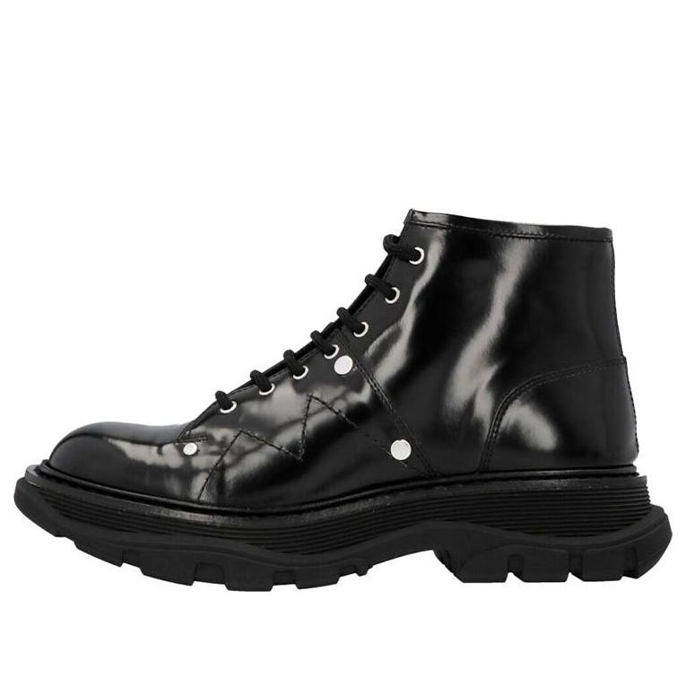 (WMNS) Alexander McQueen Tread Lace Up Boot &amp;#39;Black&amp;#39; 595469WHQSG1081 #