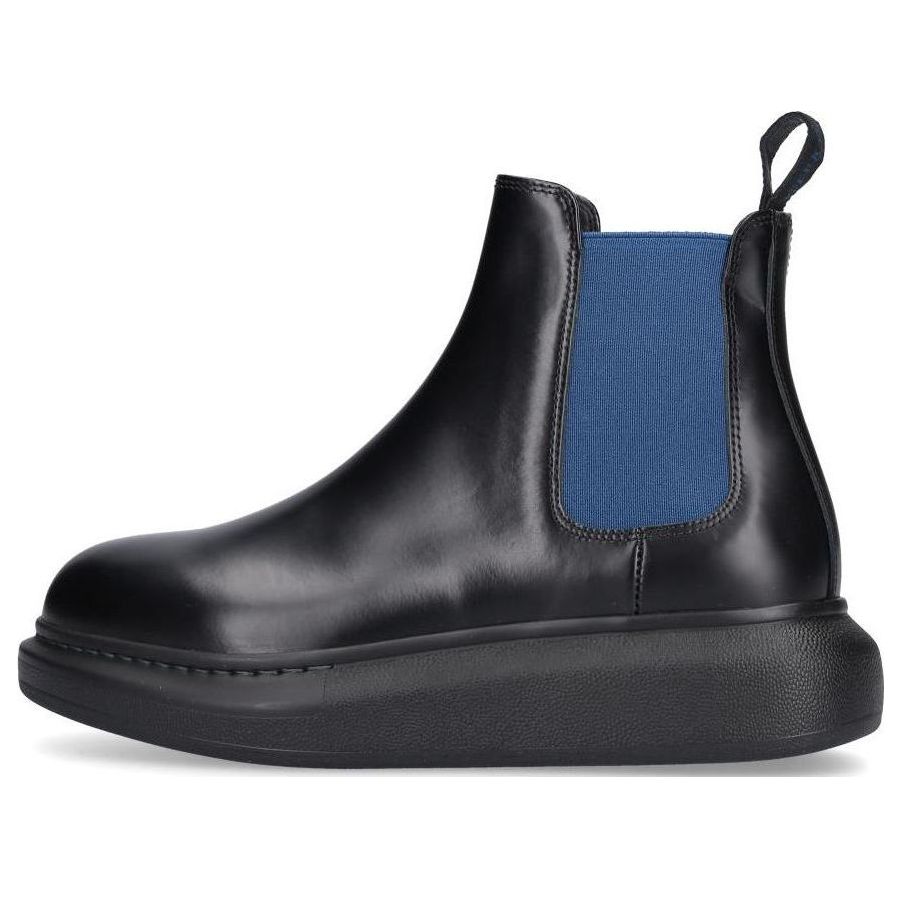 (WMNS) Alexander McQueen Hybrid Chelsea Boot &amp;#39;Black Blue&amp;#39; 586398WHX561097 #