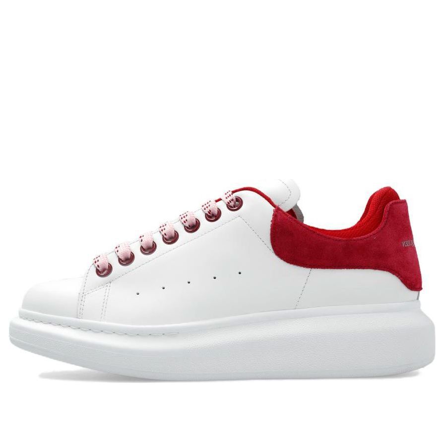 (WMNS) Alexander McQueen Oversized Sneakers &amp;#39;White Red&amp;#39; 697103WICYA8824 #