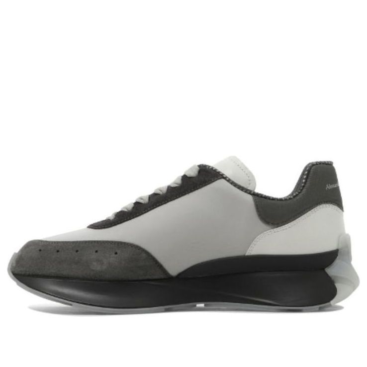 Alexander McQueen Sprint Runner Exaggerated-Sole &amp;#39;Grey White&amp;#39; 705071W4W118395 #