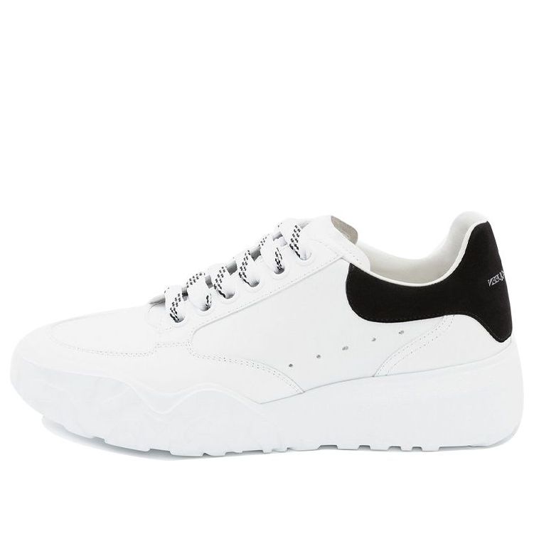 (WMNS) Alexander McQueen Court Trainer &amp;#39;White Black&amp;#39; 633915WHZ969061 #
