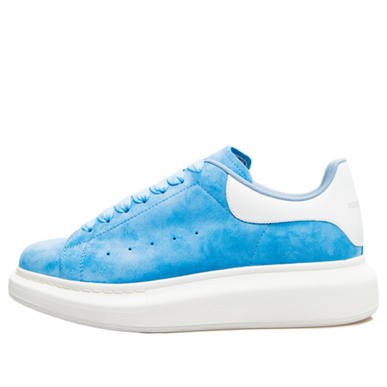 (WMNS) Alexander McQueen Suede Oversized Sneaker &amp;#39;Blue&amp;#39; 650792WIA514437 #