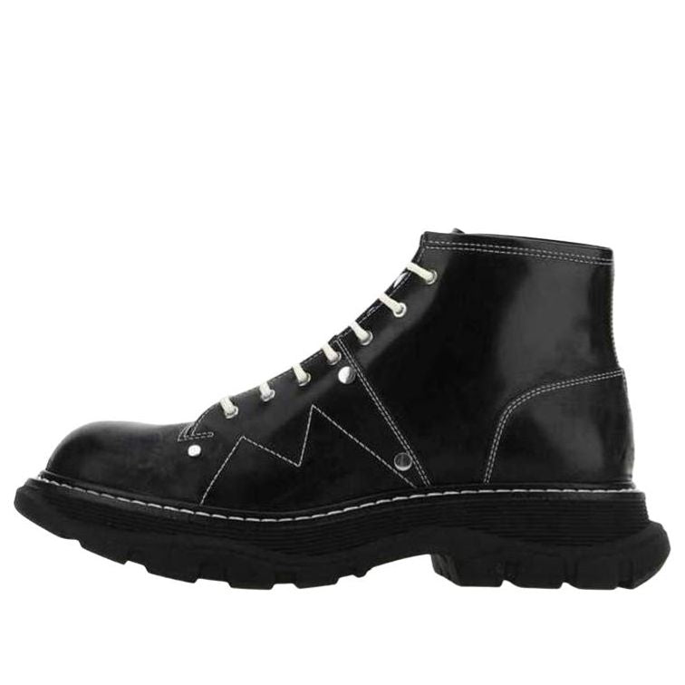 (WMNS) Alexander McQueen Tread Lace-Up Boots &amp;#39;Black&amp;#39; 604253WHZ811090 #