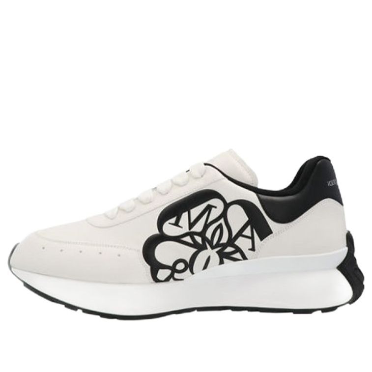 Alexander McQueen Sprint Runner Lace-Up Sneakers &amp;#39;Beige White&amp;#39; 691342WIC959061 #