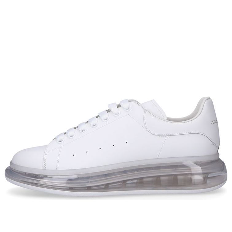 Alexander McQueen Oversized Sneaker &amp;#39;White Clear Sole&amp;#39; 604232WHX989000 #