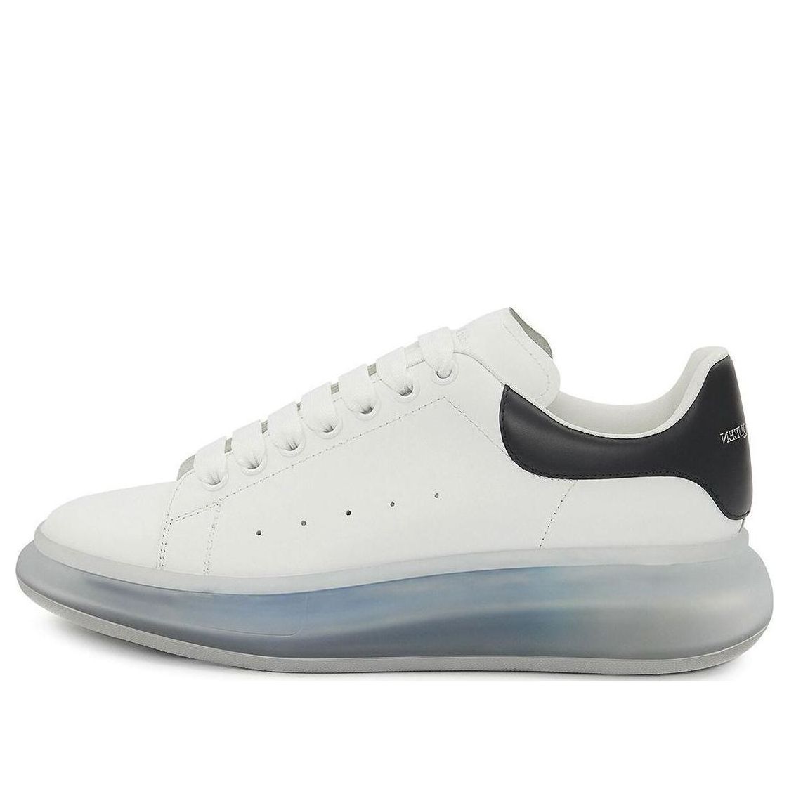 Alexander McQueen Oversized Sneakers &amp;#39;Clear Sole White Navy Blue&amp;#39; 709817WICY19095 #