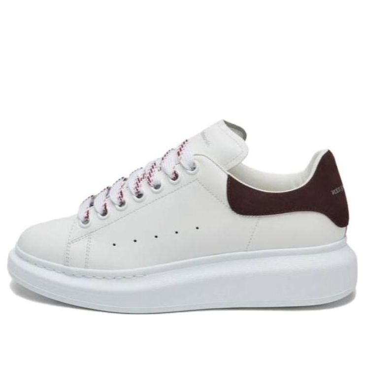 (WMNS) Alexander McQueen Oversized Sneaker &amp;#39;White Dark Burgundy&amp;#39; 718139WIE988719 #