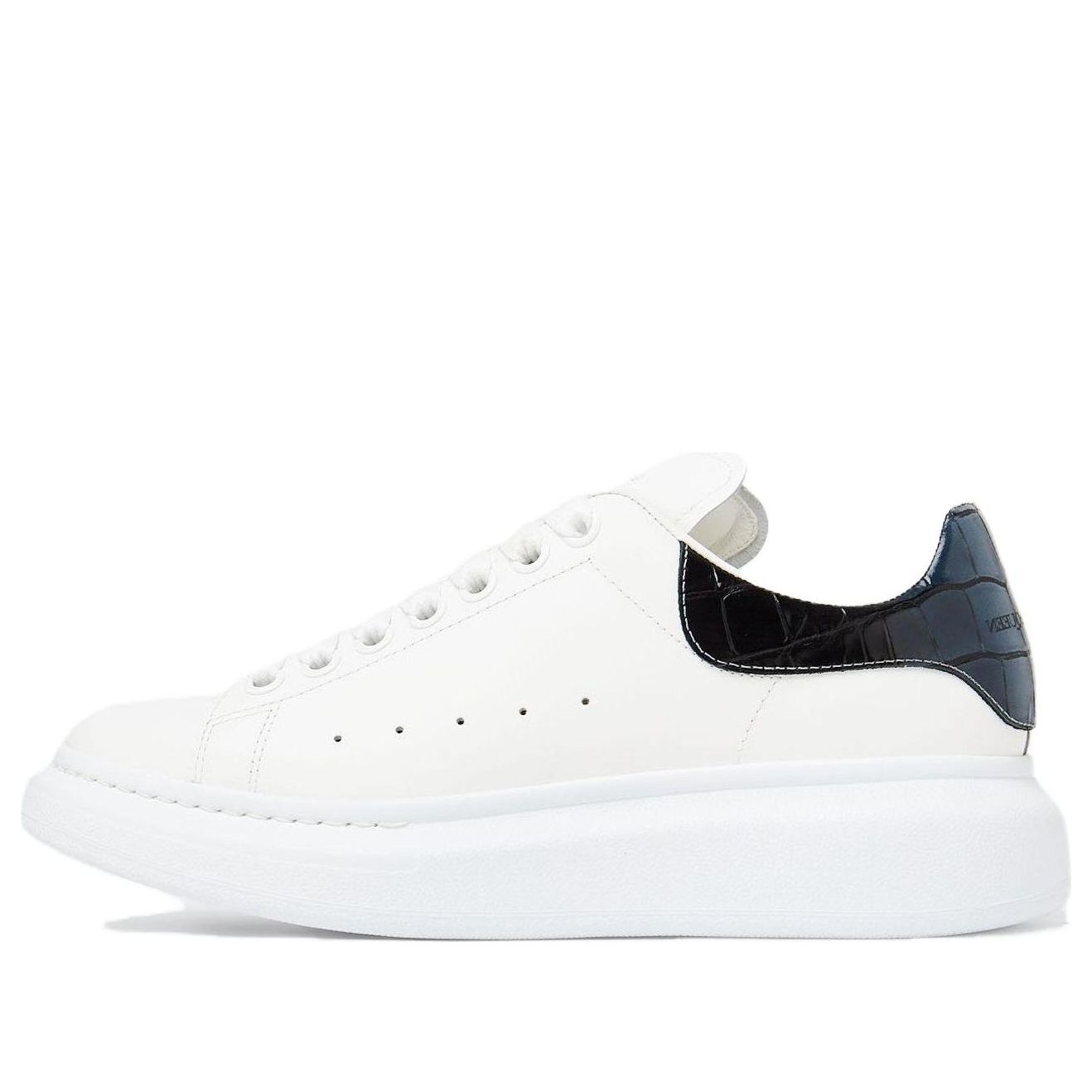 (WMNS) Alexander McQueen Oversized Sneakers &amp;#39;White Snake Black&amp;#39; 718233WIDJA8851 #