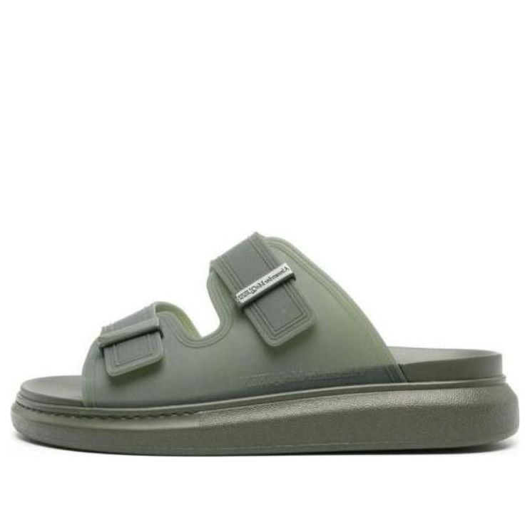 Alexander McQueen Hybrid Sandals &amp;#39;Olive&amp;#39; 663563W4TM63211 #