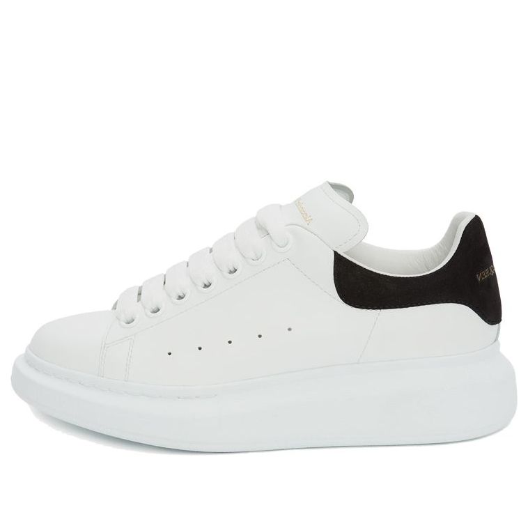 (WMNS) Alexander McQueen Oversized Sneaker &amp;#39;White Black Suede&amp;#39; 553770WHGP79061 #