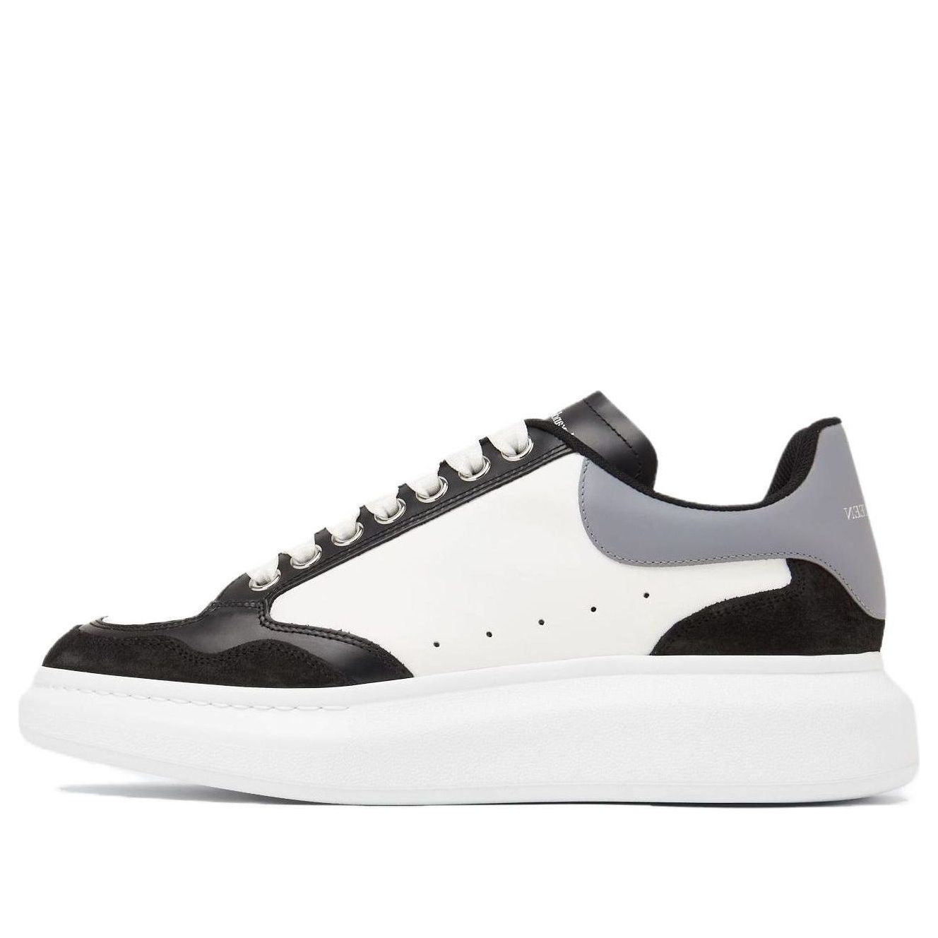 Alexander McQueen Colour-Block Low-Top Sneakers &amp;#39;White Grey Black&amp;#39; 757710WIA5V1142 #