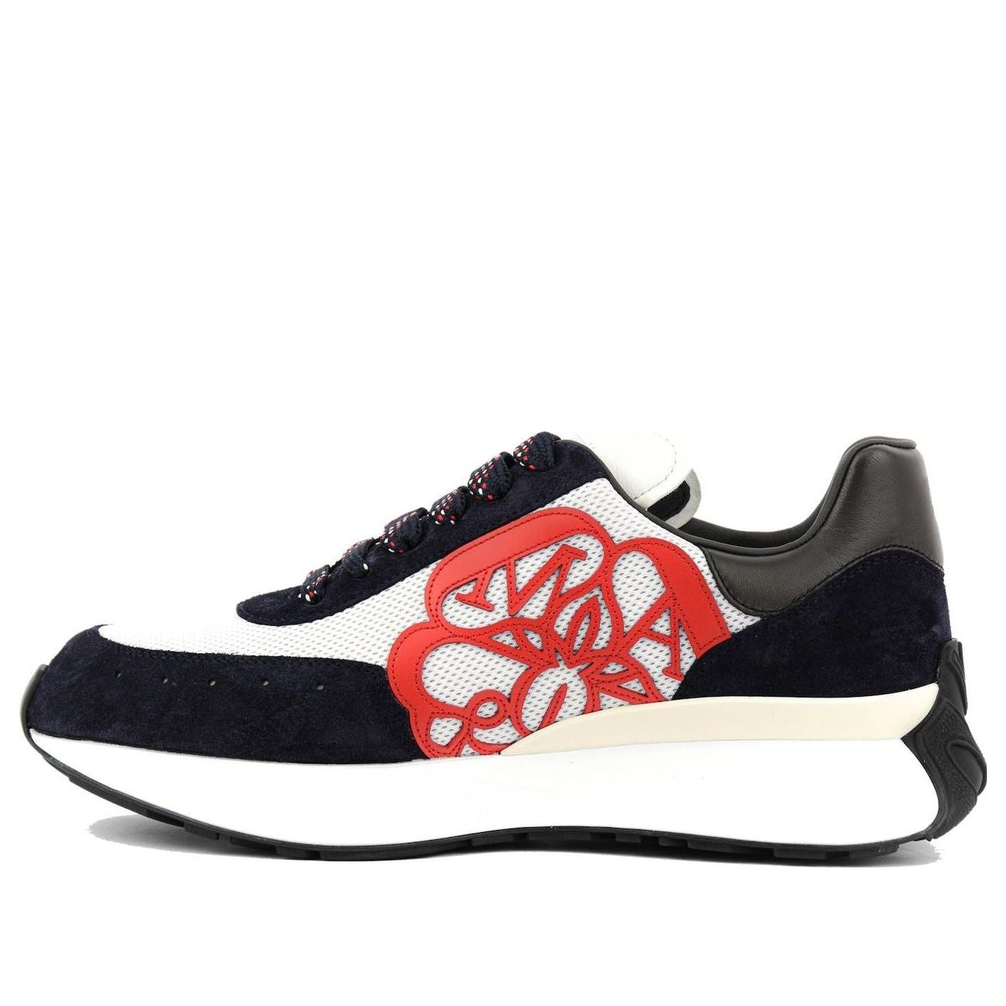 Alexander McQueen Sprint Runner &amp;#39;Black White Red&amp;#39; 705074W4V618928 #