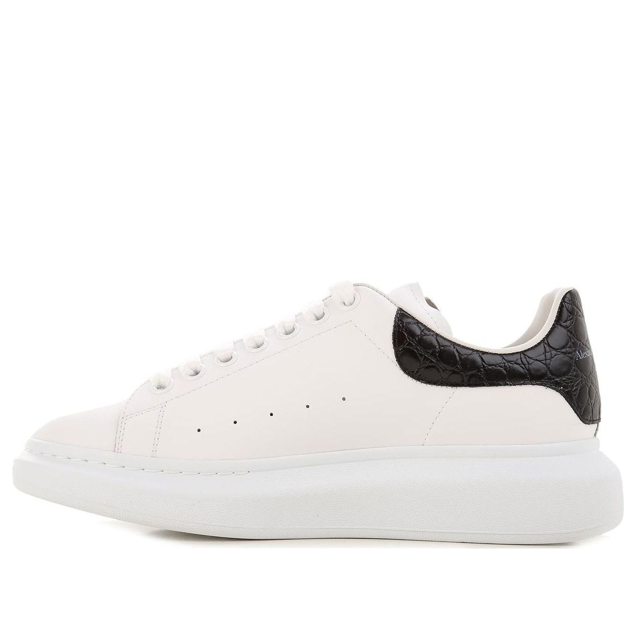 Alexander McQueen Oversized Sneaker &amp;#39;Black Crocodile&amp;#39; 625162WHYB89061 #