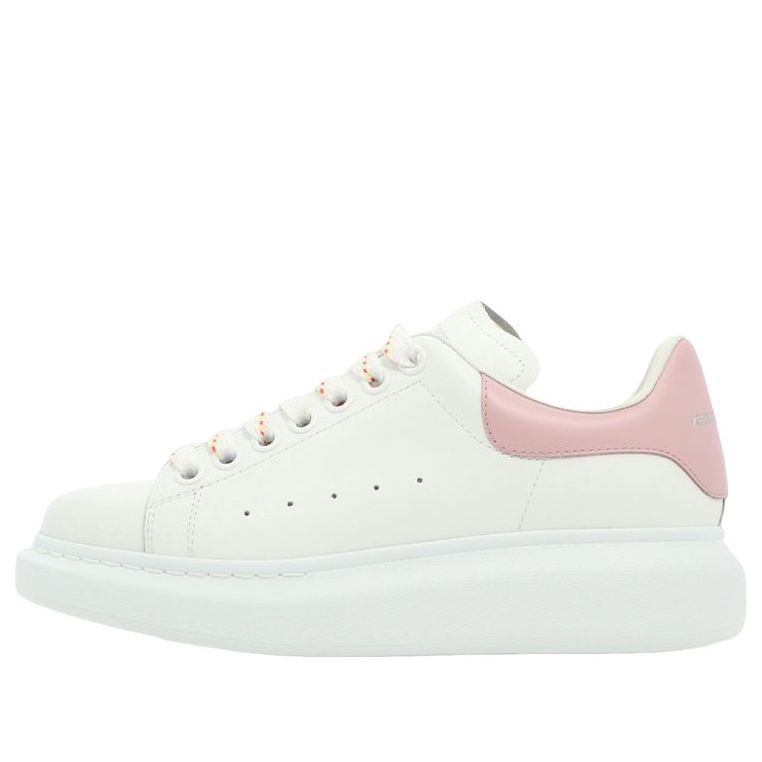 (WMNS) Alexander McQueen Oversized Larry Leather Sneakers &amp;#39;White Pink&amp;#39; 718139WHGP58937 #