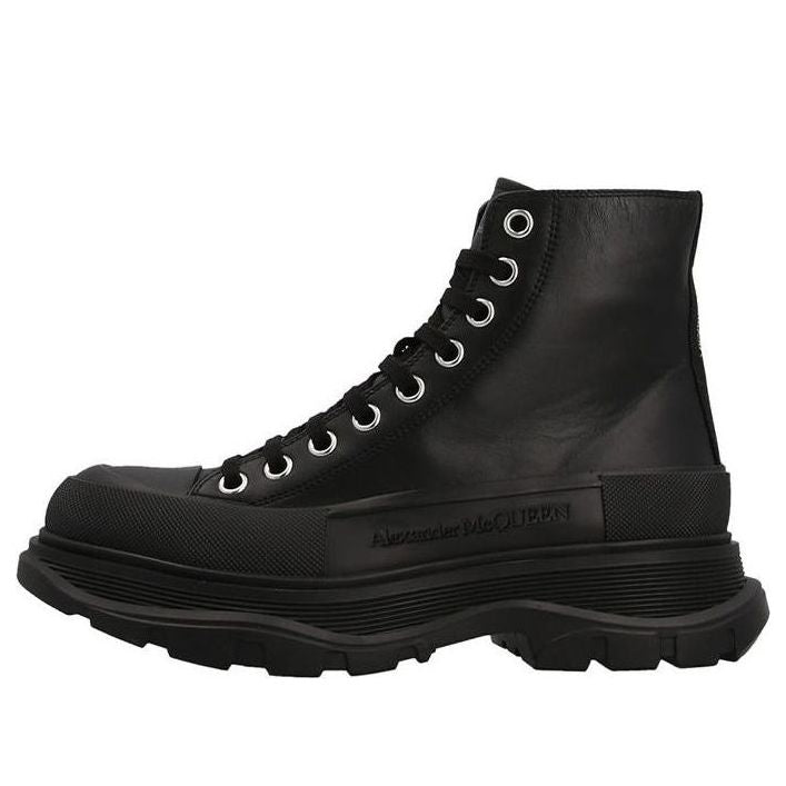 Alexander McQueen Chunky High-top Sneakers &amp;#39;Black&amp;#39; 702041WHZ621081 #