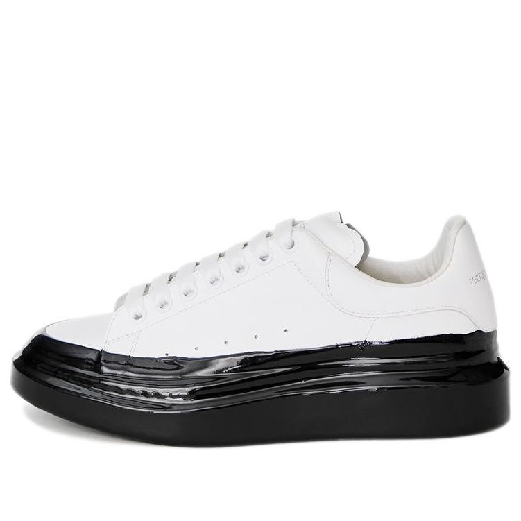 Alexander McQueen Oversized Sneakers &amp;#39;White Black Sole&amp;#39; 645864WHZ4M9061 #