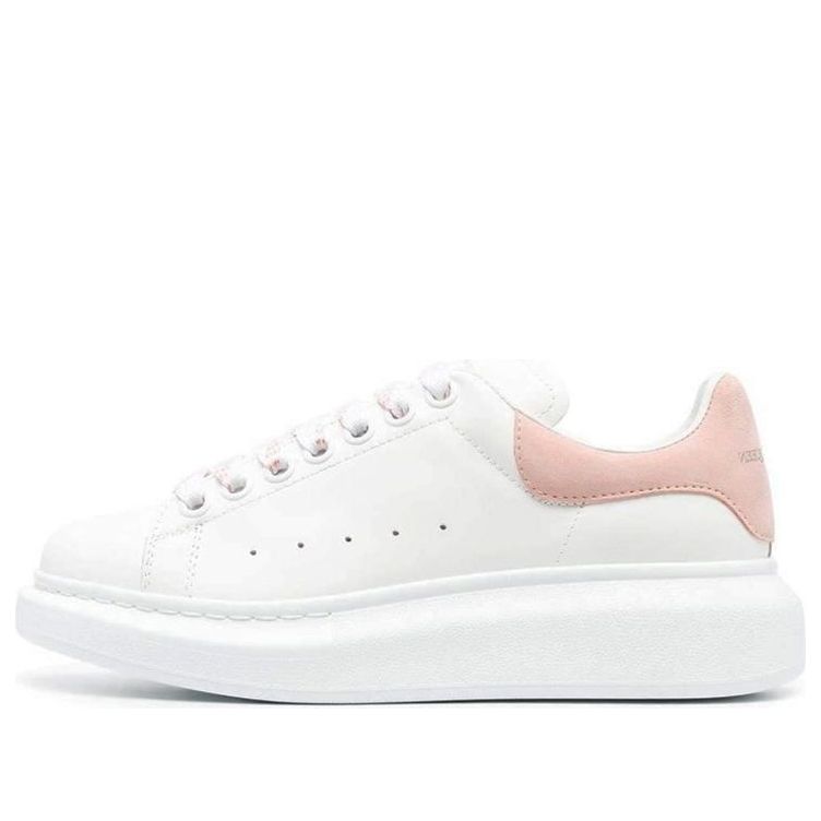 (WMNS) Alexander McQueen Oversized Low-Top Sneakers &amp;#39;White Pink&amp;#39; 718139WHGP78965 #