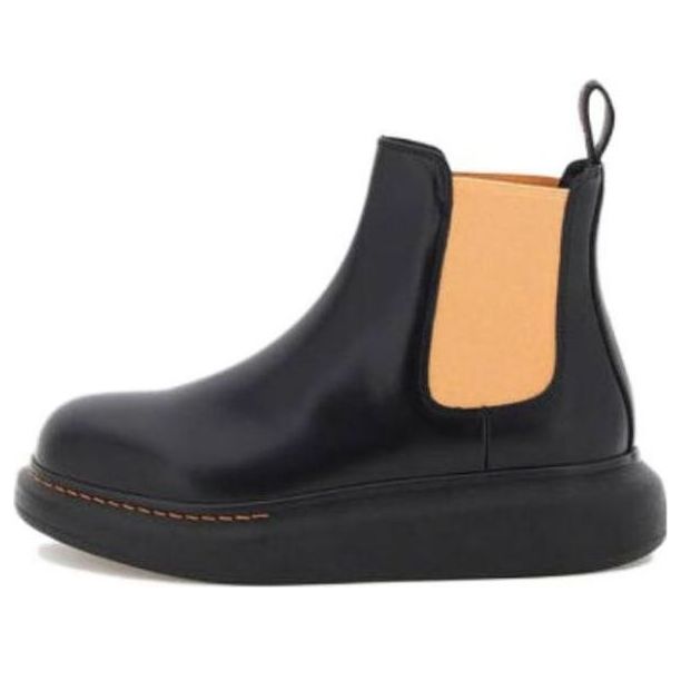 (WMNS) Alexander McQueen Hybrid Chelsea Boots &amp;#39;Black Corsage&amp;#39; 586398WHX561539 #