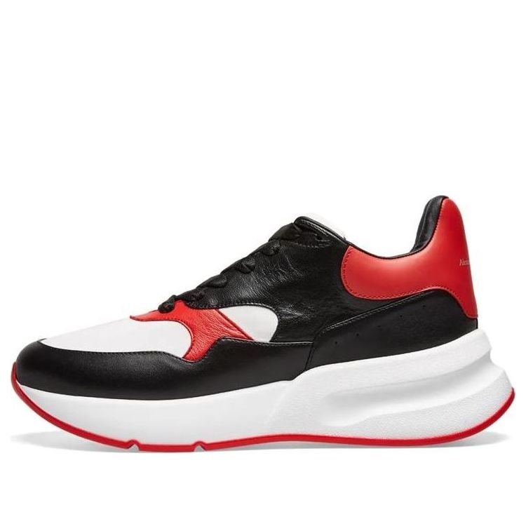 Alexander McQueen Oversized Running Sneakers &amp;#39;Black White Red&amp;#39; 552042WHT9E1091 #