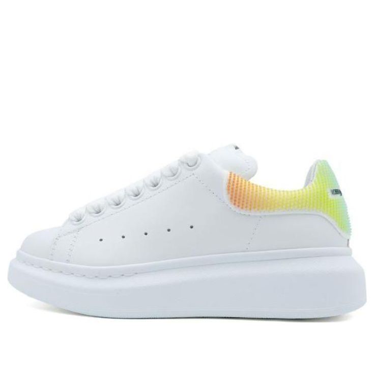 (WMNS) Alexander McQueen Larry Oversized Low-Top Sneakers &amp;#39;White Multi&amp;#39; 708070WICG4903 #