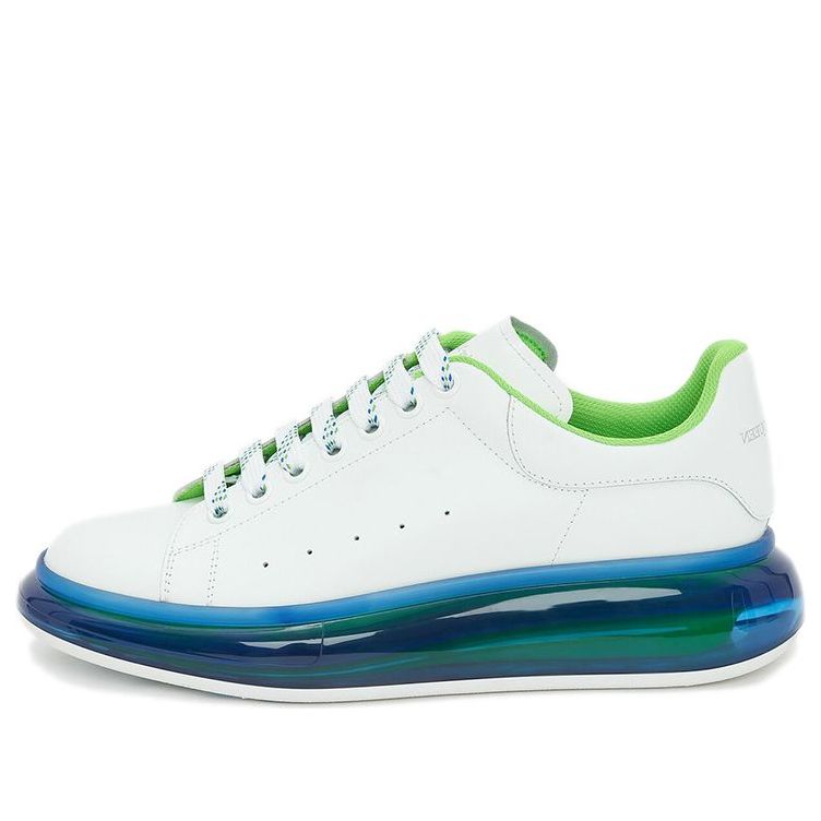Alexander McQueen Oversized Sneaker &amp;#39;Transparent Sole - White Blue&amp;#39; 662657WHYBY9467 #