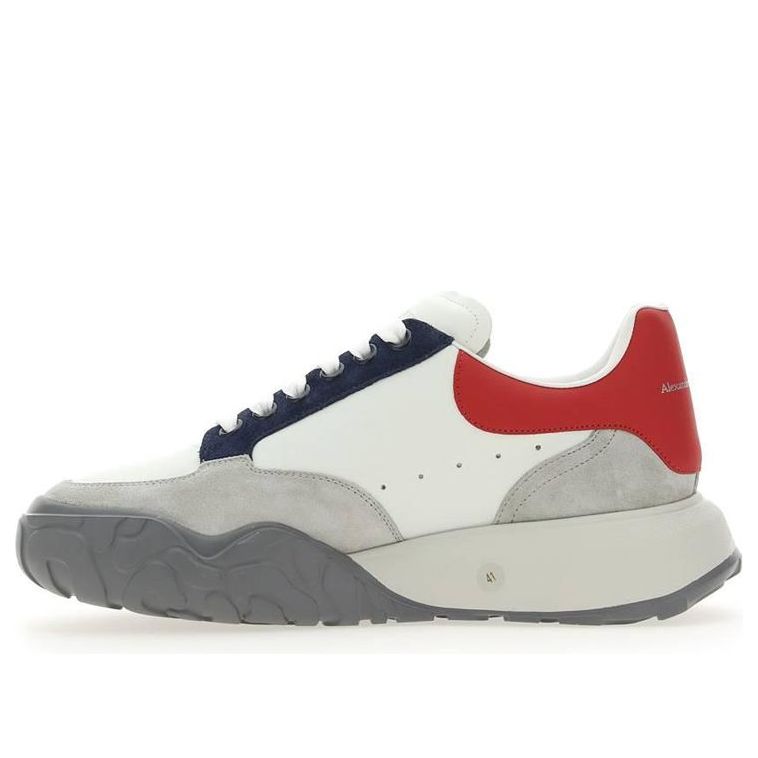 Alexander McQueen Court Trainer &amp;#39;Grey White Red&amp;#39; 705117WIAAC8990 #