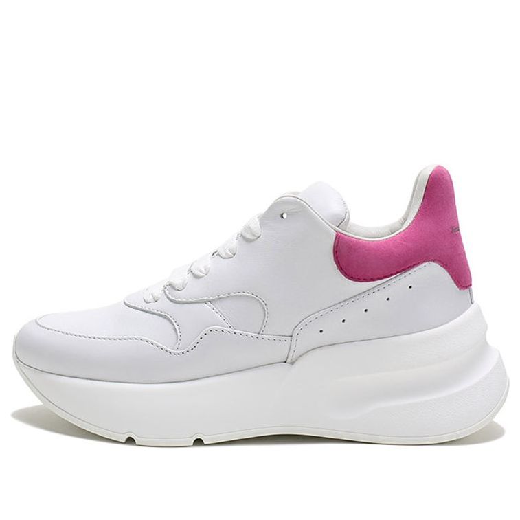 (WMNS) Alexander McQueen Oversized Runner Sneakers &amp;#39;White Rose Pink&amp;#39; 586410WHRUB9373 #