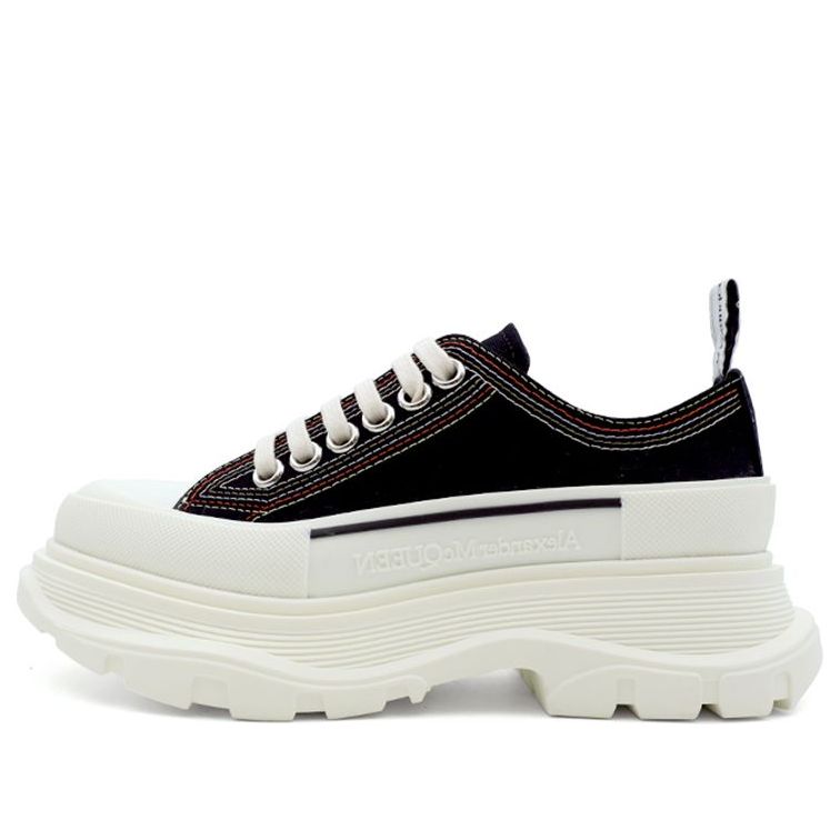 (WMNS) Alexander McQueen Tread Slick Lace Up Sneaker &amp;#39;Denim Black&amp;#39; 657579W4L3M1355 #