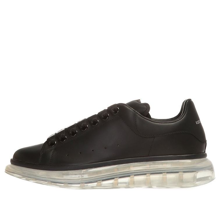 (WMNS) Alexander McQueen Oversized Sneaker &amp;#39;Black Clear Sole&amp;#39; 611698WHX981070 #