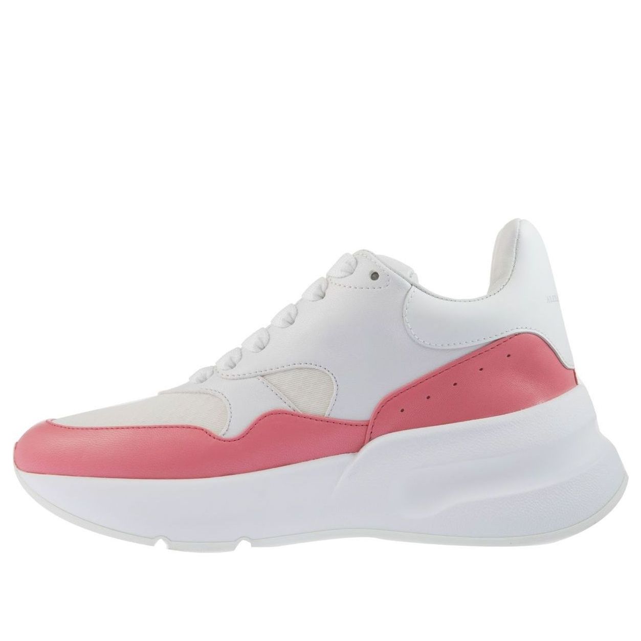 (WMNS) Alexander McQueen Oversized Runner in Nappa Calf Leather &amp;#39;White Pink&amp;#39; 533710WHT999374 #