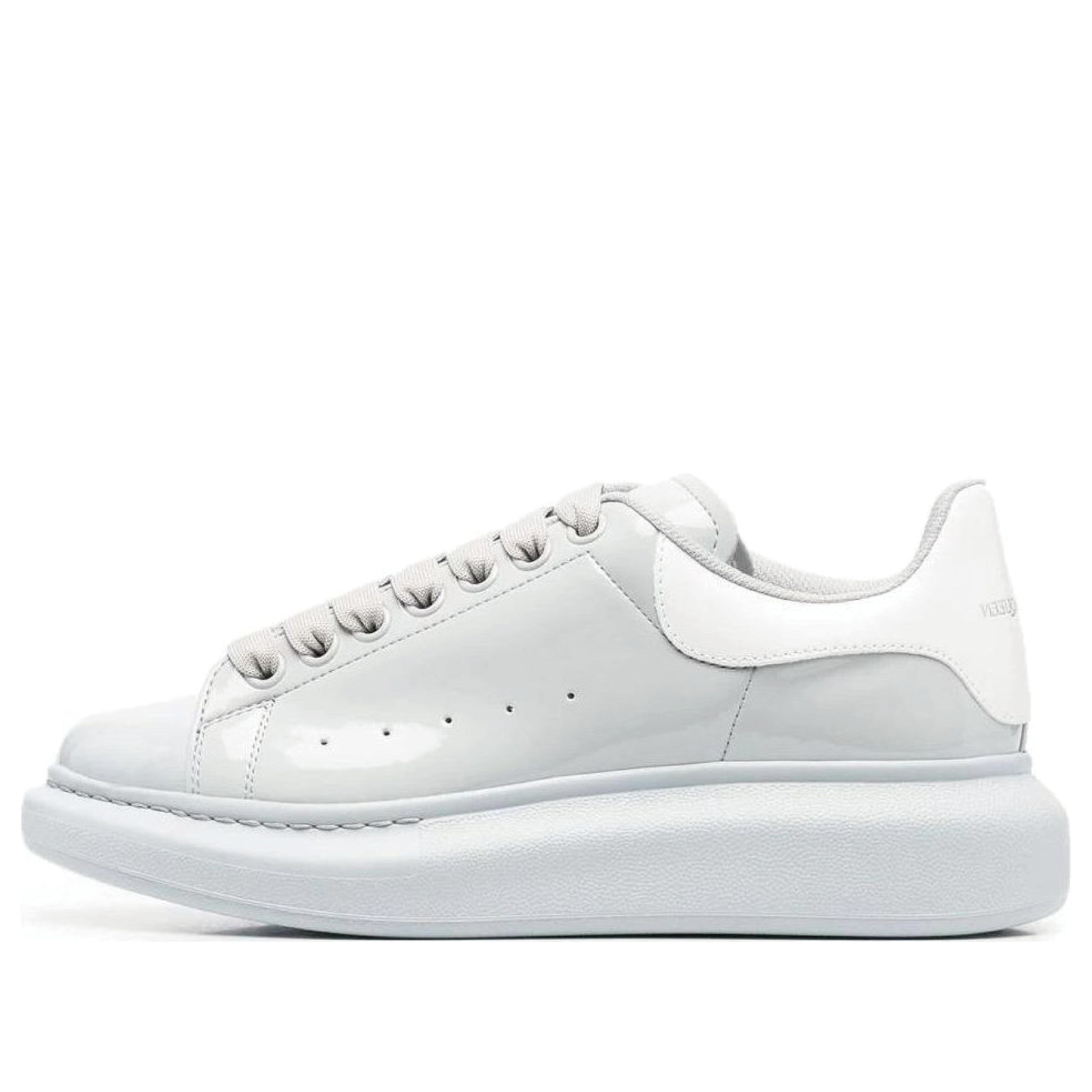 (WMNS) Alexander McQueen Oversized Low-Top Sneakers &amp;#39;Grey White&amp;#39; 697102W4T911806 #
