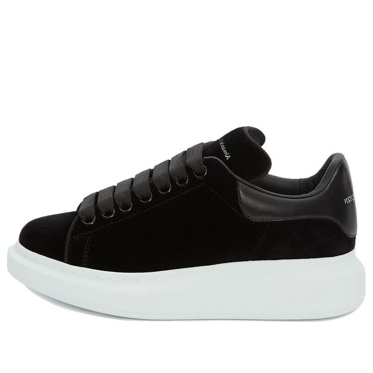 (WMNS) Alexander McQueen Oversized Sneaker &amp;#39;Smooth Black&amp;#39; 553775W4FKT1000 #