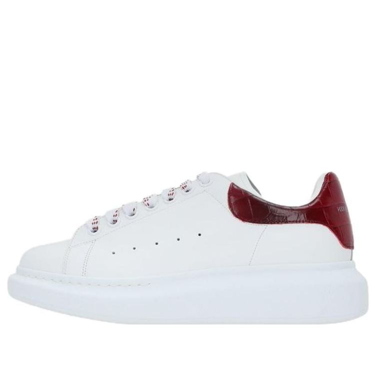 (WMNS) Alexander McQueen Oversized Sneaker &amp;#39;Burgundy Crocodile&amp;#39; 718233WICG69088 #