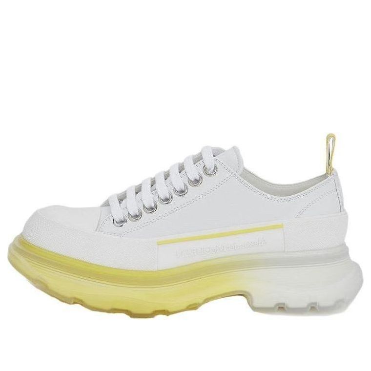 (WMNS) Alexander McQueen Tread Slick Sneakers &amp;#39;Yellow White&amp;#39; 702042WHZ6E8943 #