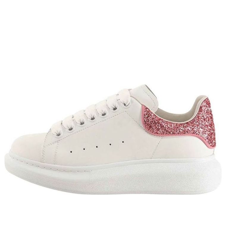 (WMNS) Alexander McQueen Oversized Sneaker &amp;#39;Beige Pink Glitter&amp;#39; 558945WIA4Y9414 #