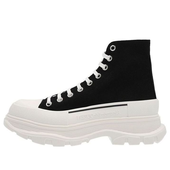 Alexander McQueen Tread Slick Boots &amp;#39;Core Black White&amp;#39; 705659W4MV21070 #