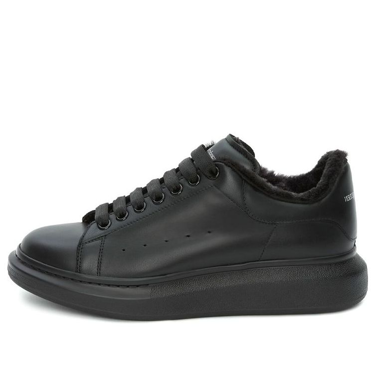 Alexander McQueen Oversized Sneaker &amp;#39;Black Wool&amp;#39; 604228WHVJX1000 #