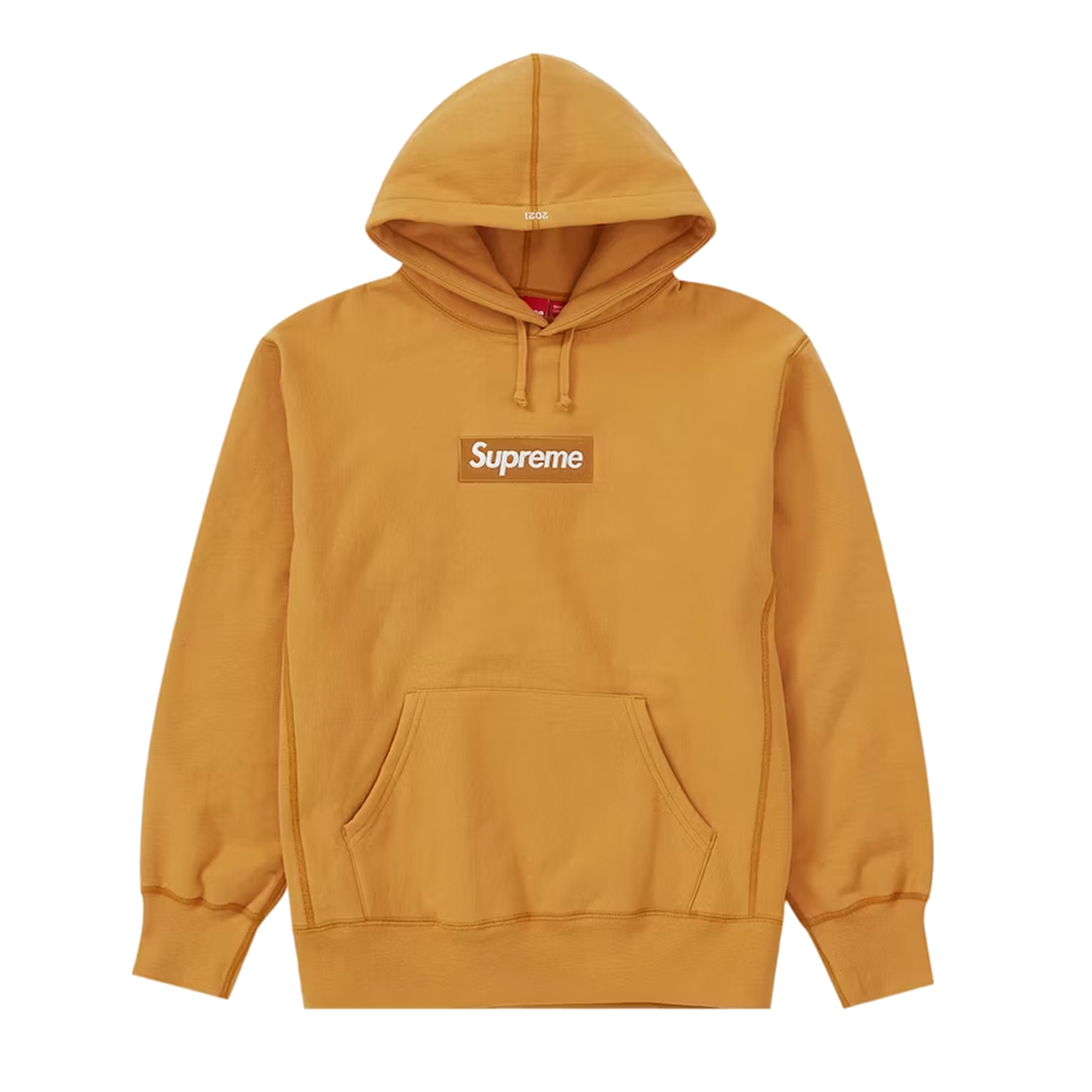 Supreme FW21 Box Logo Sweatshirt Light Mustard