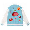 Louis Vuitton x Yayoi Kusama Psychedelic Flower Embroidered Varsity Jacket.