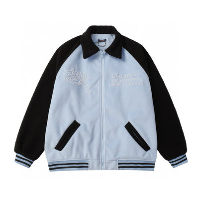 Louis Vuitton Shearling Wool Varsity Blouson.