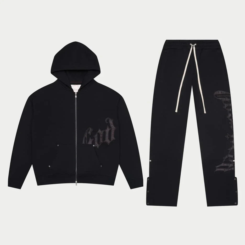 OG Logo Sweatsuit V2 (Black/Black) - GOGLSWTV2BLK