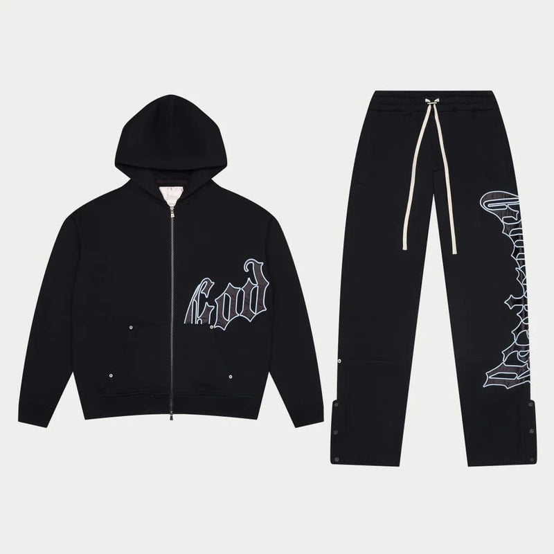 OG Logo Sweatsuit V2 Hoodie (Blk/Light Blue) - GOGLSWTV2LBLU