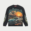 Sunset Drift LS T-Shirt (Black wash) - GSDLSTEE