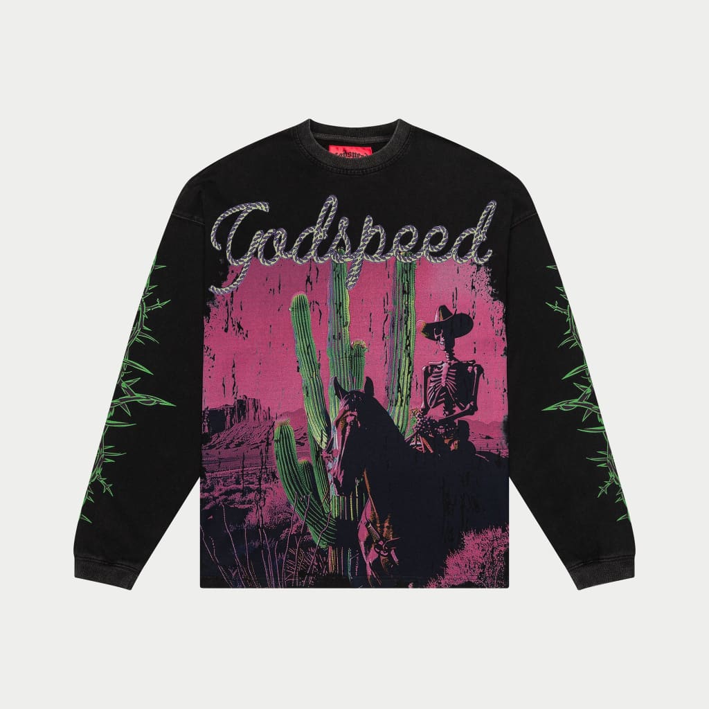 Westworld long sleeve T-shirt (Black Wash) - GWWLSTEE